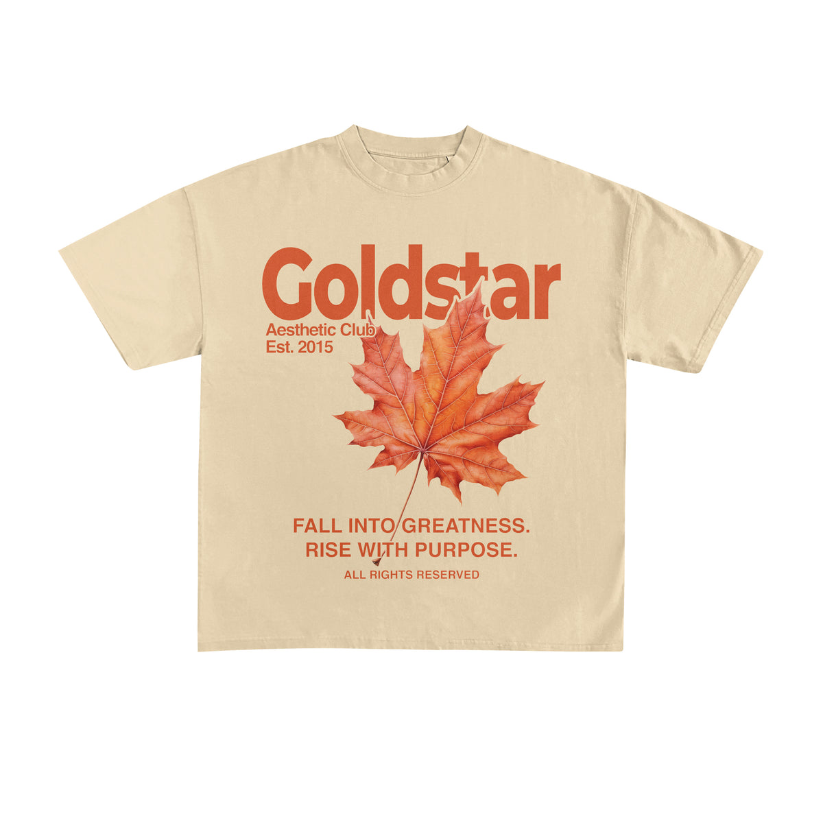 Goldstar Autumn Tee – Fall Into Greatness