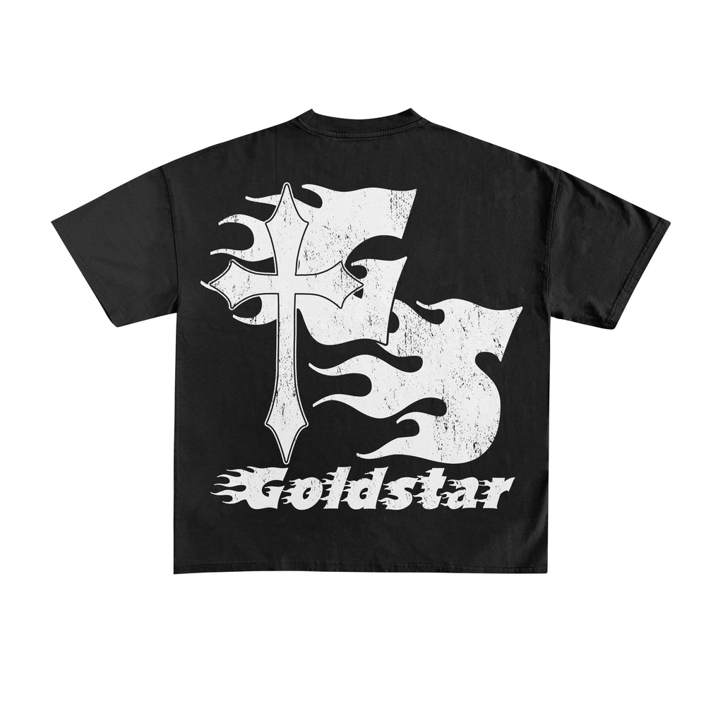 GS on Fire Short Sleeve - White front